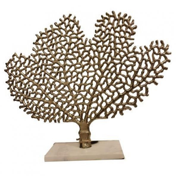 Lamedore Almeda Gold Yaprak Dekoratif Obje 44x10x38 cm 1AL-A3918 ürün görseli 1