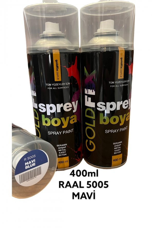 GOLDFİX Sprey Boya Mavi Raal5005 400ml ürün görseli 1