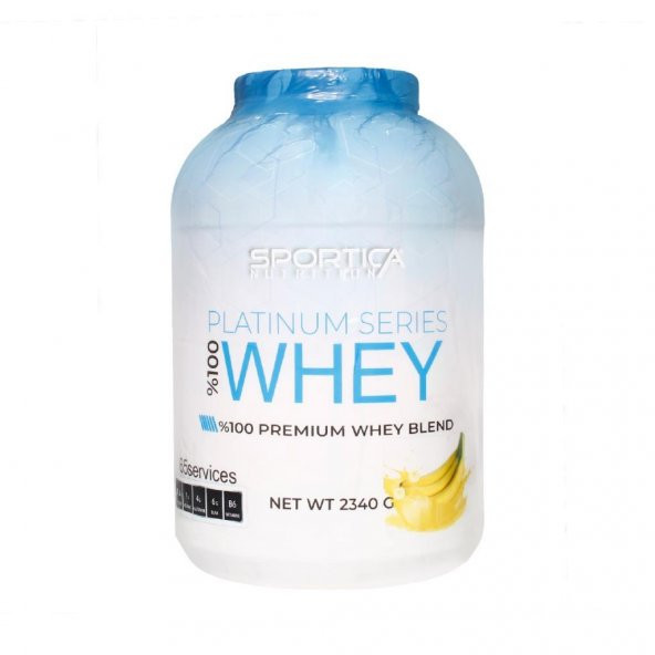 Sportica Nutrition Whey Protein Platinium Series 2340 Gr Muz ürün görseli 1