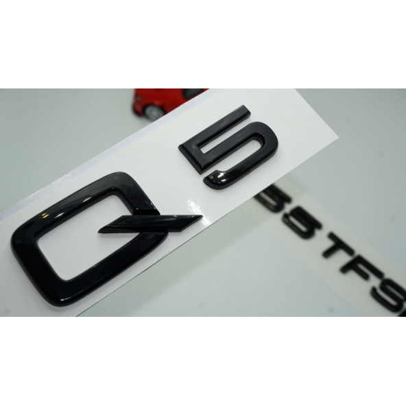 Audi Q5 55 TFSi Parlak Siyah ABS 3M 3D Bagaj Yazı Logo Orjinal Ürün ürün görseli 1