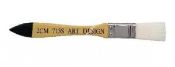 Art Design Beyaz Sentetik Kıl Zemin Fırçası 713 S 2 ürün görseli 1
