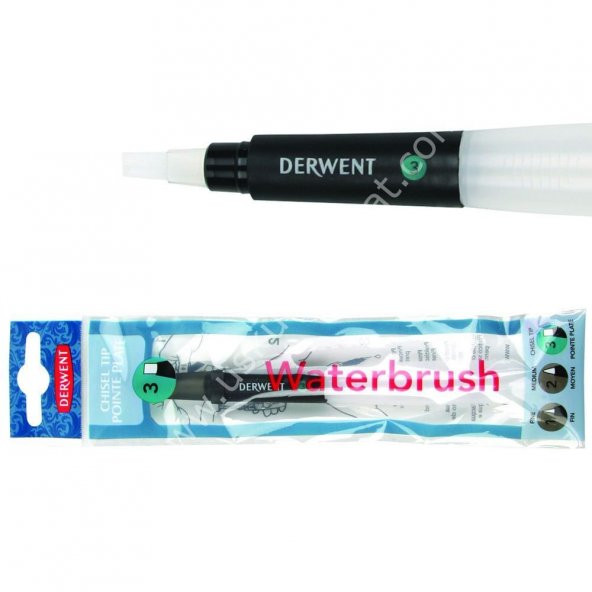 Derwent Waterbrushes Sulu Fırça Chısel Tip - Kesik Uç ürün görseli 1