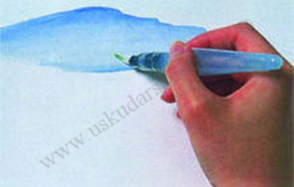 Pentel Aquash Sulu Fırça Broad Tip - Resim 2