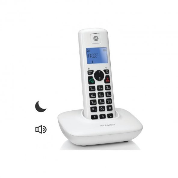 Motorola T401+ Handsfree Dect Telsiz Telefon Beyaz ürün görseli 1