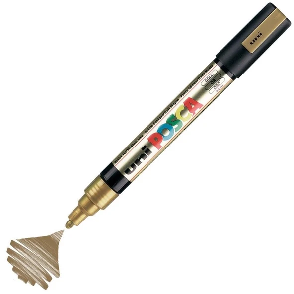 UNI POSCA SU BAZLI MARKOR ALTIN 1 LI (PC-1MR) ürün görseli 1