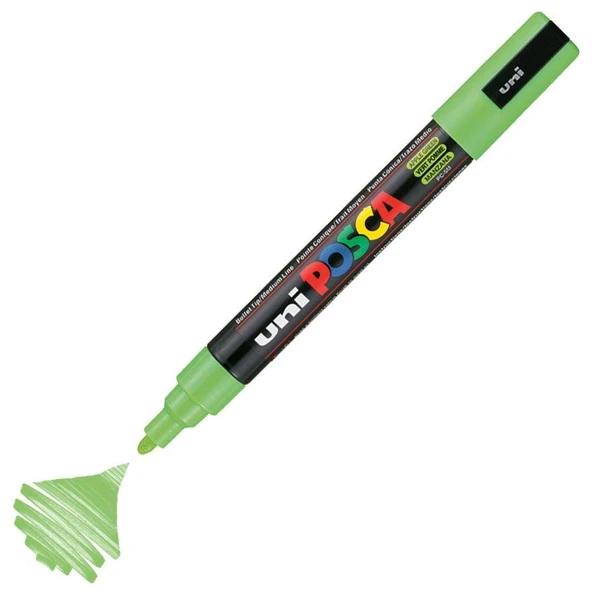 UNI POSCA SU BAZLI MARKOR METALIK YESIL (PC-1MR) ürün görseli 1