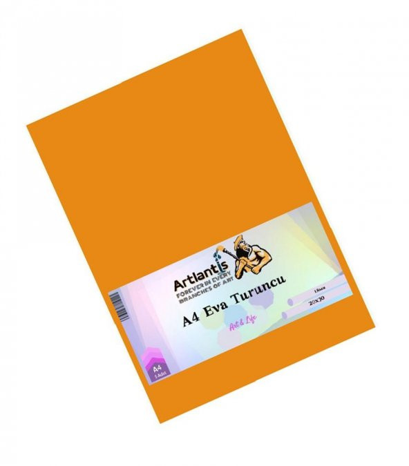 Turuncu Eva A4 20x30 5 Adet Artlantis Eva 20*30 ürün görseli 1