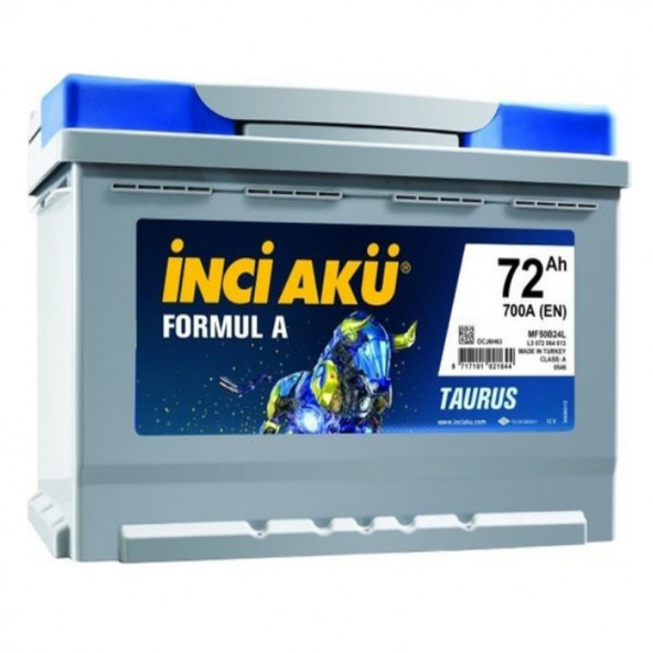İnci Formul A Taurus 12 V 72 Ah 700 Cca En Akü-2026 ürün görseli 1