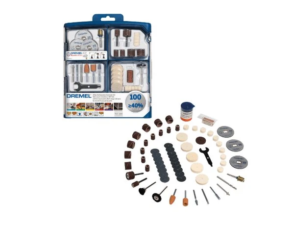 Dremel Çok Amaçlı Aks. Seti(723) 100 adt ürün görseli 1