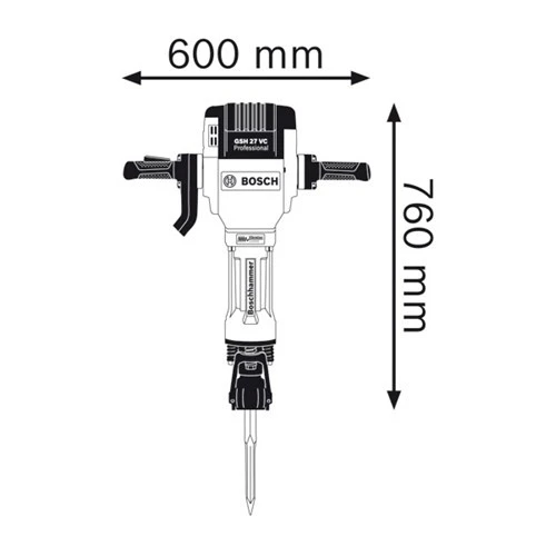 BOSCH GSH 27 VC Kırıcı - Resim 2