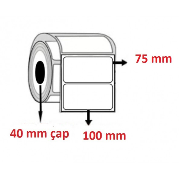 100X75 PVC ŞEFFAF ETİKET ( 500 lü ) ürün görseli 1