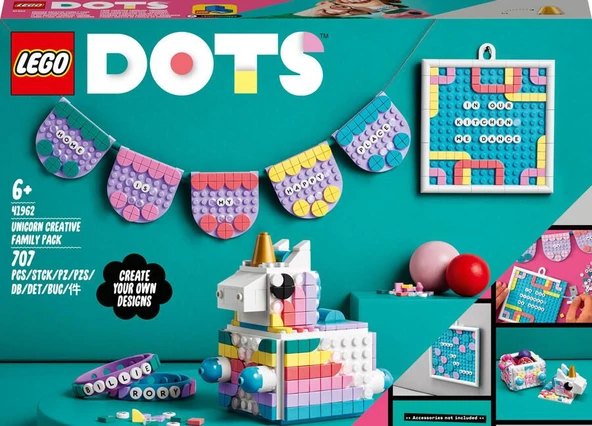 LEGO Dots 41962 Unicorn Creative Family Pack ürün görseli 1