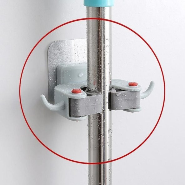 3 ADET Mop Fırça Askı Aparatı Paspas Süpürge Fırça Ve Mop Askısı Sap Tutucu Mutfak Banyo Askı ürün görseli 1