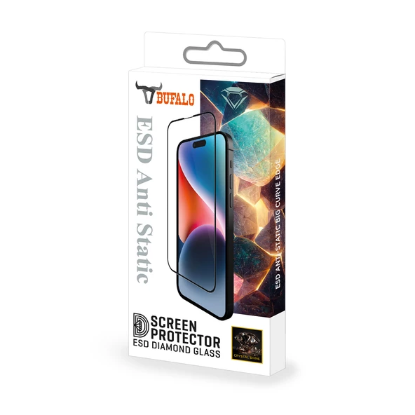 Bufalo iPhone 14 Plus ESD Anti Static Cam Ekran Koruyucu - Resim 5