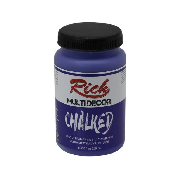 Rich Multi Decor Chalked Akrilik Boya 250ml. 4556 ULTRAMARİNE ürün görseli 1