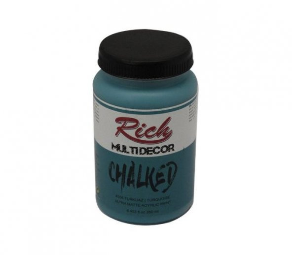 Rich Multi Decor Chalked Akrilik Boya 250ml. 4558 TURKUAZ ürün görseli 1