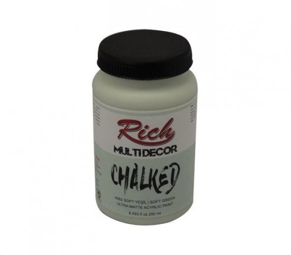 Rich Multi Decor Chalked Akrilik Boya 250ml. 4562 SOFT YEŞİL ürün görseli 1