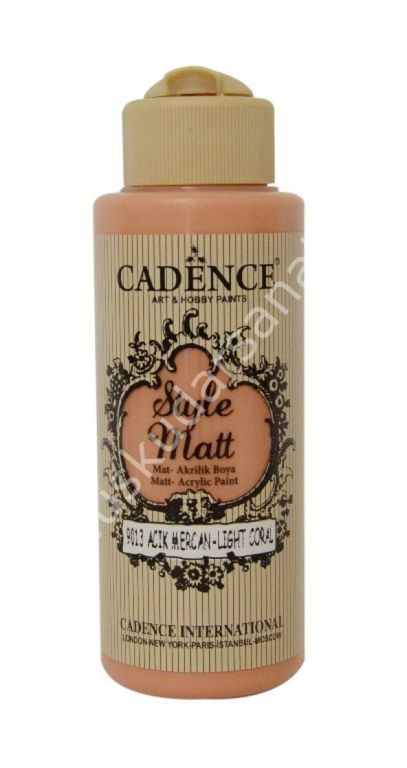 Cadence Style Matt Akrilik Boya 120ml 9013 Açık mercan Light coral ürün görseli 1