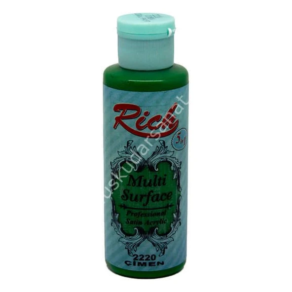 Rich Multi Surface Her Yüzey İçin Akrilik Boya 130 cc. 2220 ÇİMEN ürün görseli 1