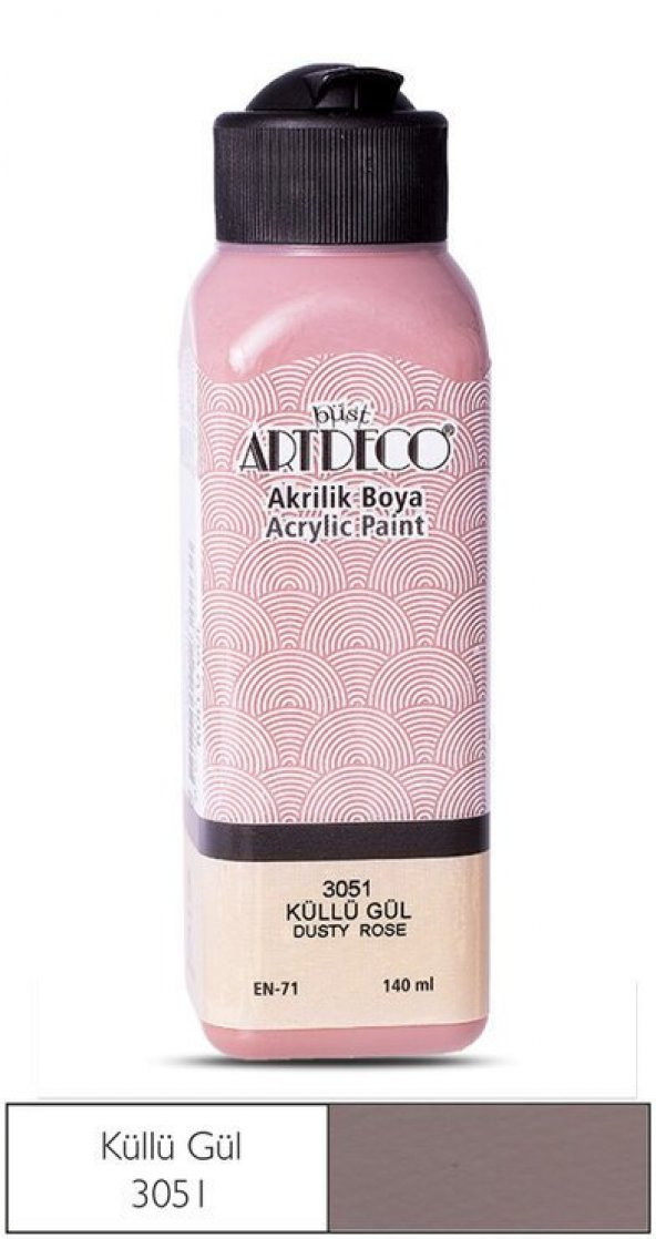 Artdeco Yeni Formül Akrilik Boya 140 ml 3051 Küllü Gül ürün görseli 1