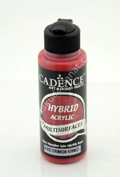 Cadence Hybrid Multisurfaces Akrilik Boya 120ml  H-053 CRİMSON KIRMIZI ürün görseli 1