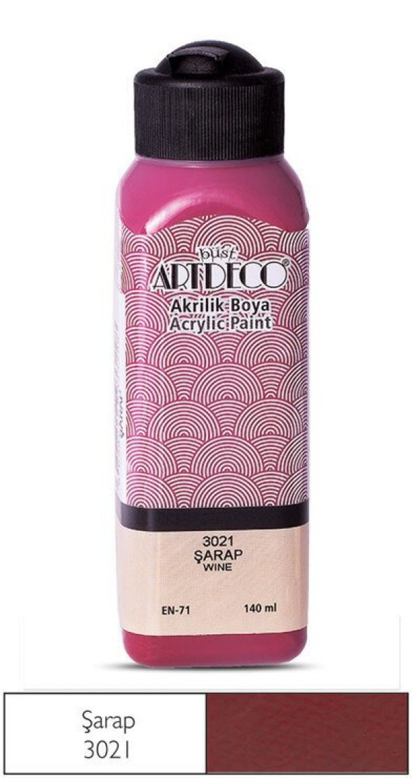 Artdeco Yeni Formül Akrilik Boya 140 ml 3021 Şarap ürün görseli 1