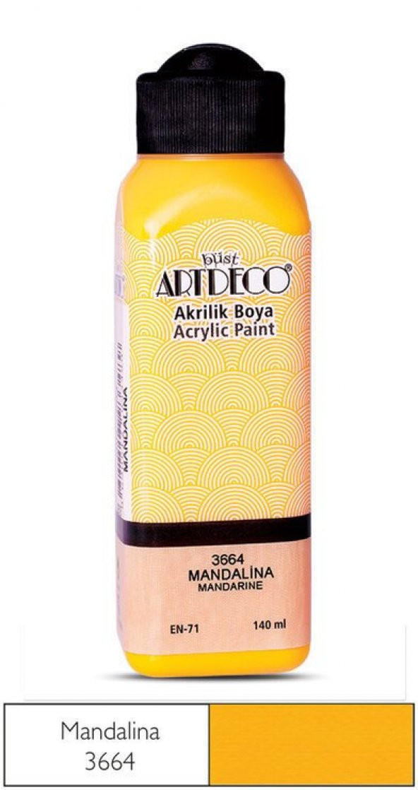 Artdeco Yeni Formül Akrilik Boya 140 ml 3664 Mandalina ürün görseli 1