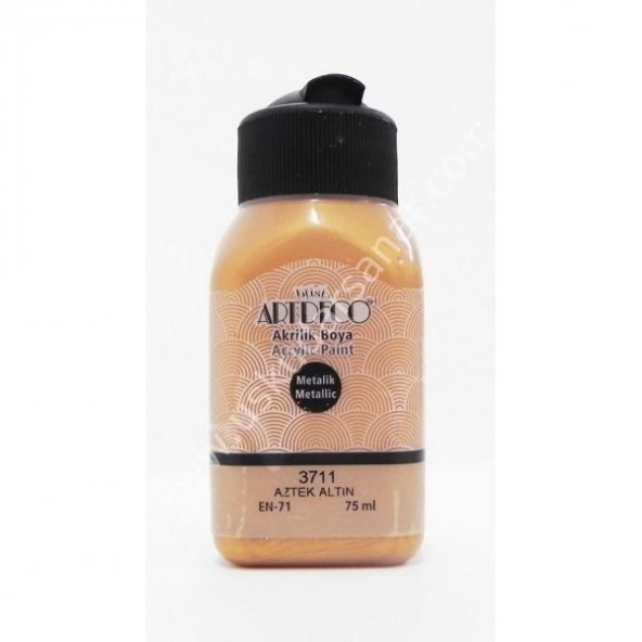 Artdeco Metalik Akrilik Boya 75 ml 3711 AZTEK ALTIN ürün görseli 1