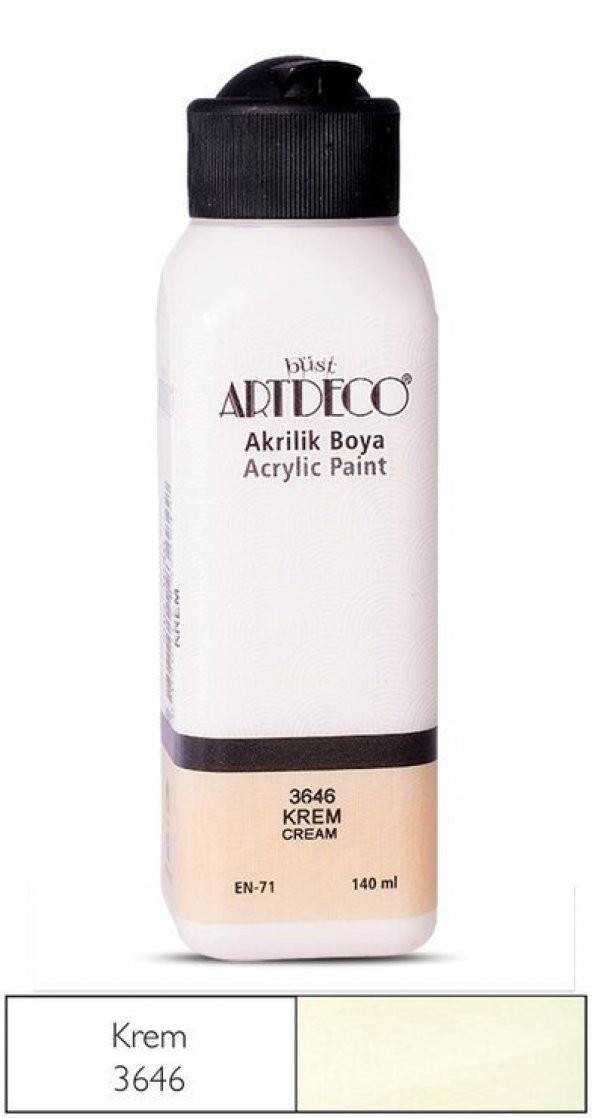 Artdeco Yeni Formül Akrilik Boya 140 ml 3646 Krem ürün görseli 1