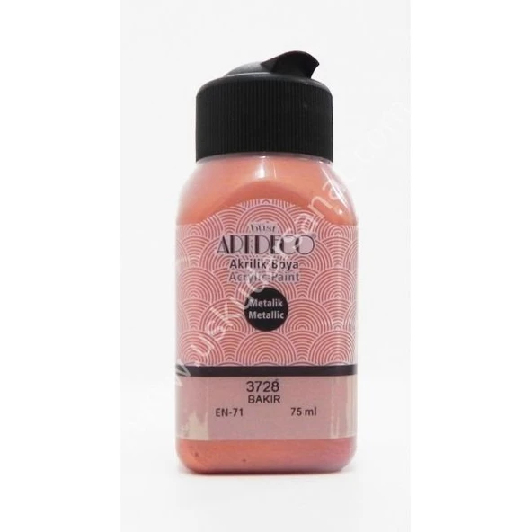 Artdeco Metalik Akrilik Boya 75 ml 3728 BAKIR ürün görseli 1