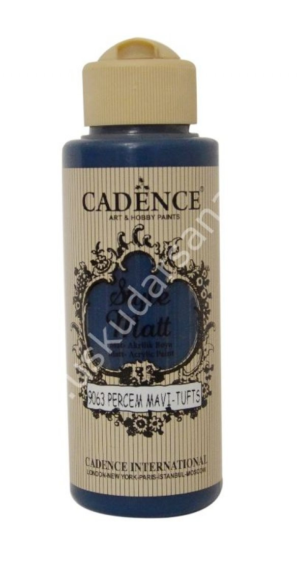Cadence Style Matt Akrilik Boya 120ml 9063 Perçem mavi Tufis ürün görseli 1