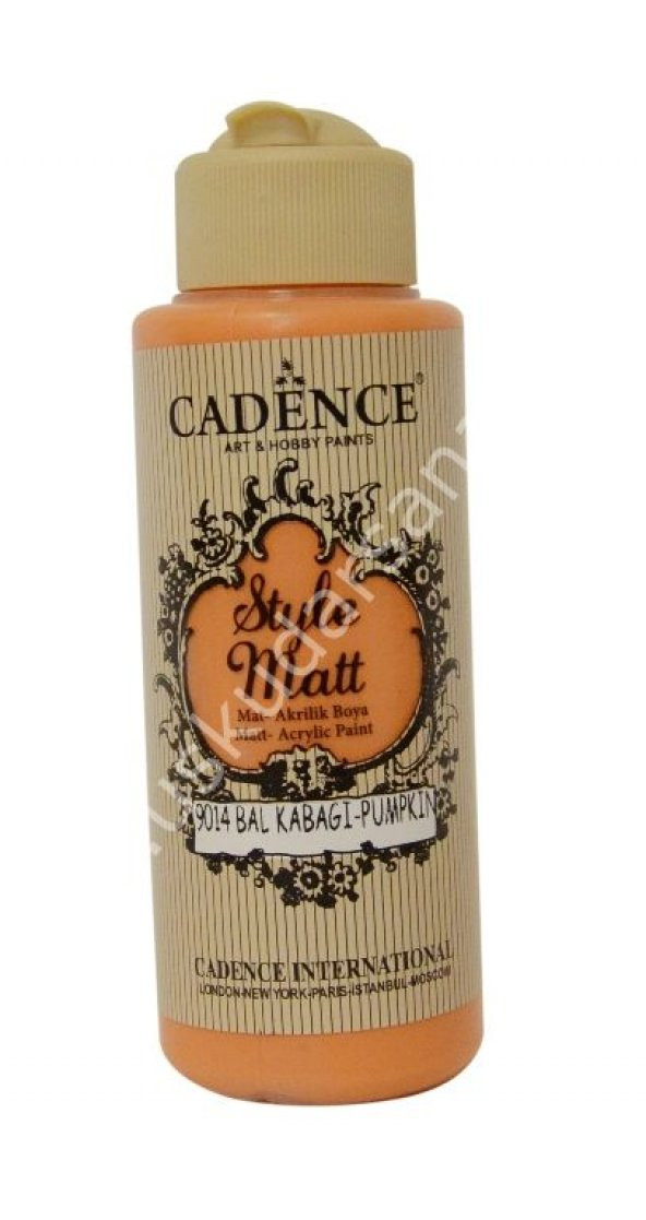Cadence Style Matt Akrilik Boya 120ml 9014 Bal kabağı Pumpkin ürün görseli 1