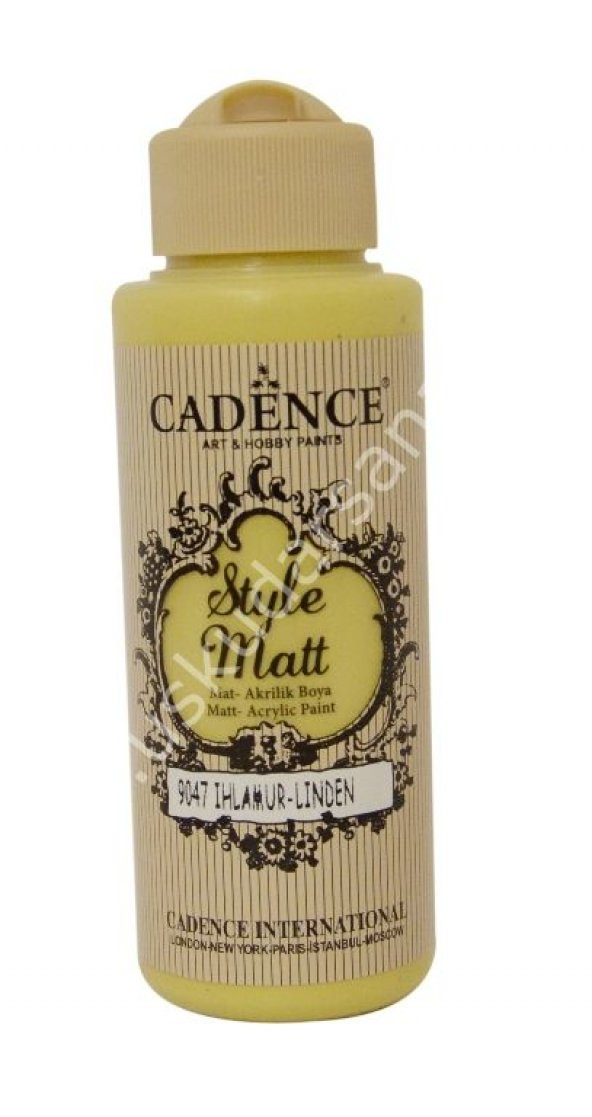 Cadence Style Matt Akrilik Boya 120ml 9047 Ihlamur Linden ürün görseli 1
