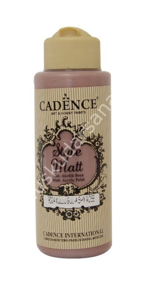 Cadence Style Matt Akrilik Boya 120ml 9024 Küllü gül Ashy Rose ürün görseli 1