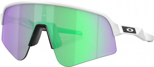 Oakley Sutro Lite Sweep Bisiklet Güneş Gözlüğü Matte White Prizm Road Jade ürün görseli 1
