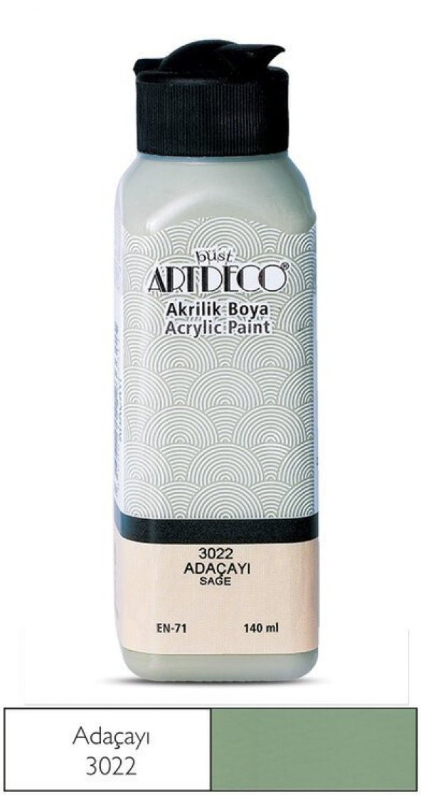 Artdeco Yeni Formül Akrilik Boya 140 ml 3022 Ada Çayı ürün görseli 1