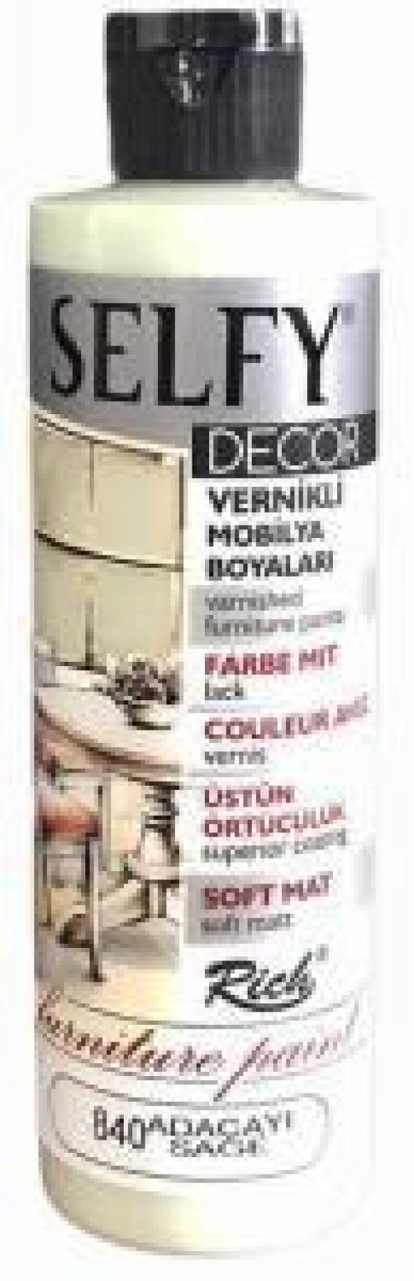 Rich Selfy Decor Vernikli Boya 240cc Adaçayı 840 ürün görseli 1