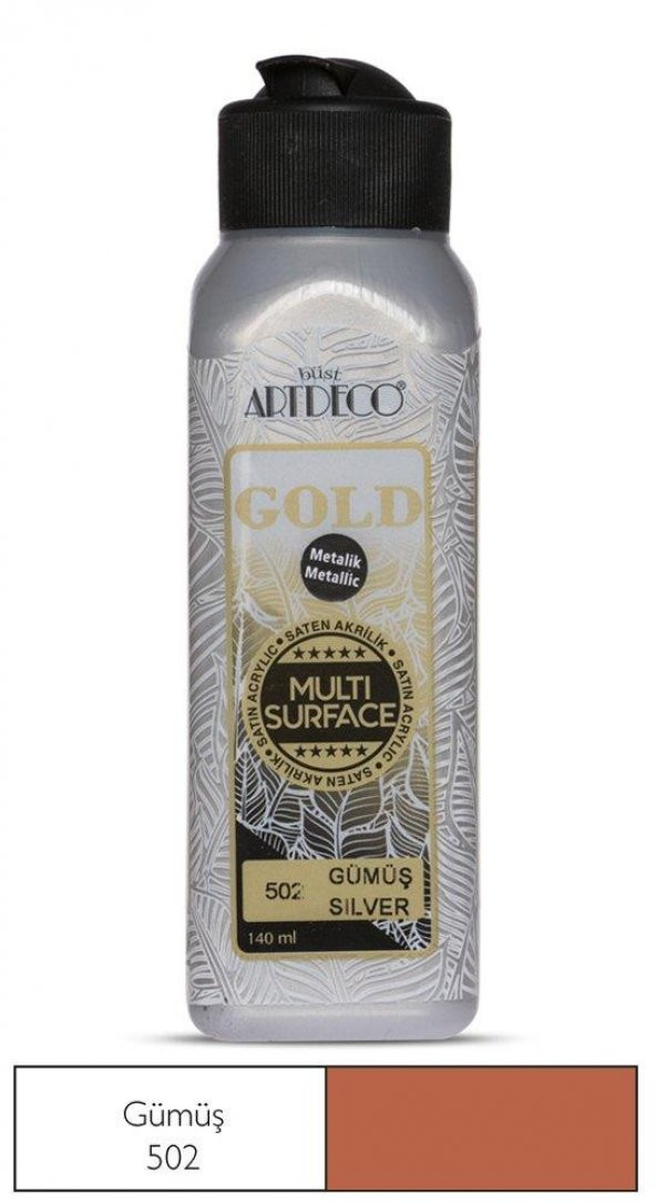 Artdeco Multi Surface Metalik Boya 140 ml 502 Gümüş ürün görseli 1