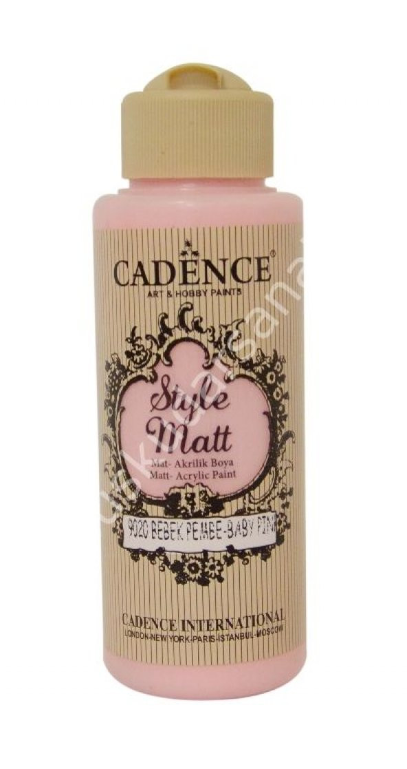Cadence Style Matt Akrilik Boya 120ml 9020 Bebek pembe Baby pink ürün görseli 1