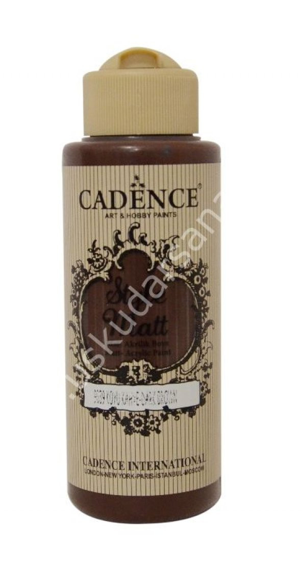 Cadence Style Matt Akrilik Boya 120ml 9039 Koyu kahve Dark brown ürün görseli 1