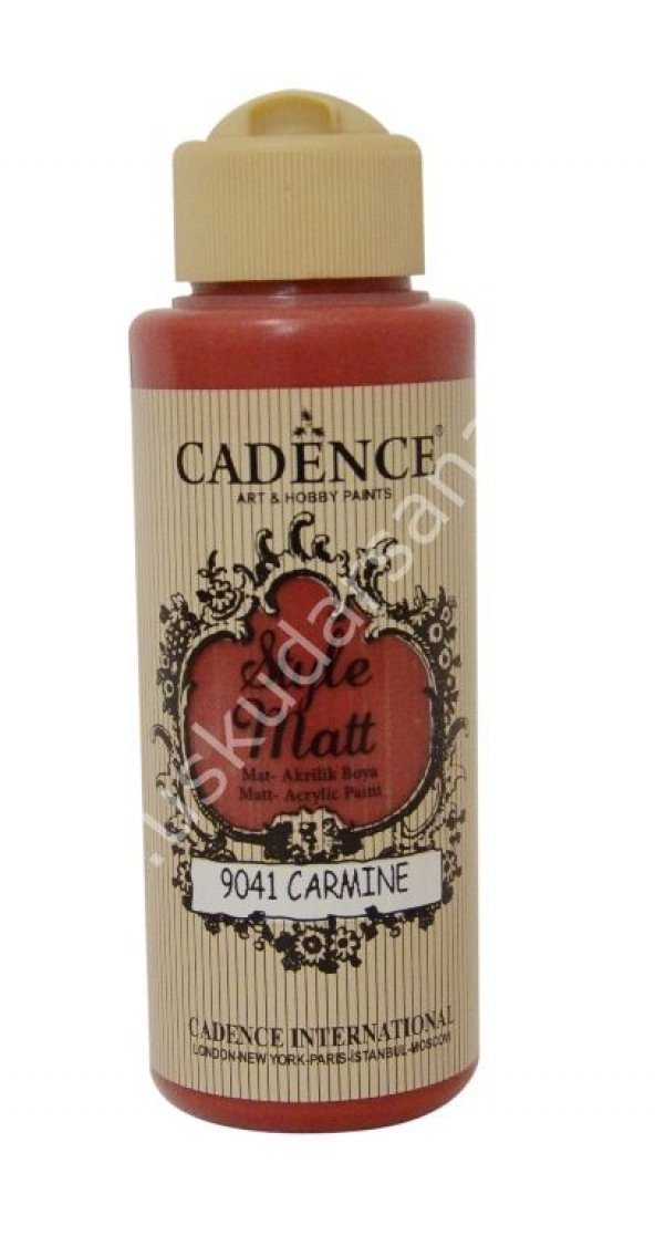 Cadence Style Matt Akrilik Boya 120ml 9041 Carmine Carmine ürün görseli 1