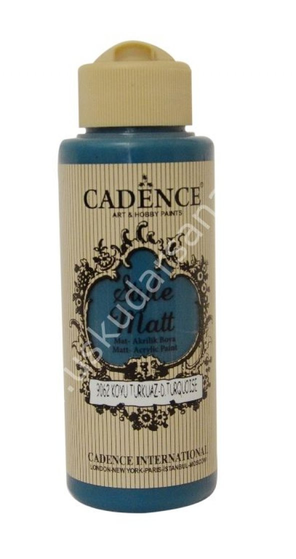 Cadence Style Matt Akrilik Boya 120ml 9062 Koyu turkuaz Dark Turquoise ürün görseli 1