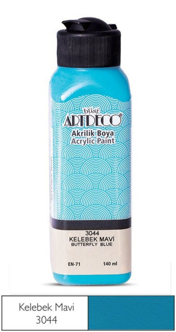 Artdeco Yeni Formül Akrilik Boya 140 ml 3044 Kelebek Mavi ürün görseli 1