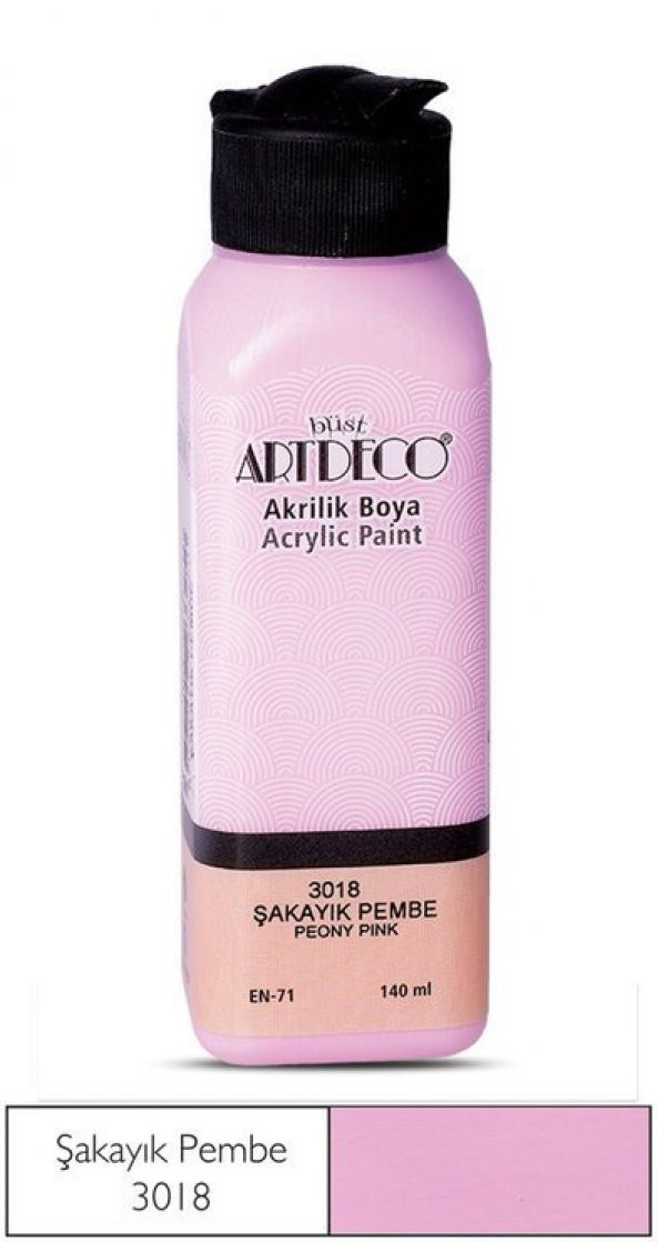 Artdeco Yeni Formül Akrilik Boya 140 ml 3018 Şakayık Pembe ürün görseli 1