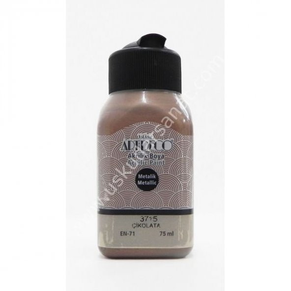 Artdeco Metalik Akrilik Boya 75 ml 3715 ÇİKOLATA ürün görseli 1