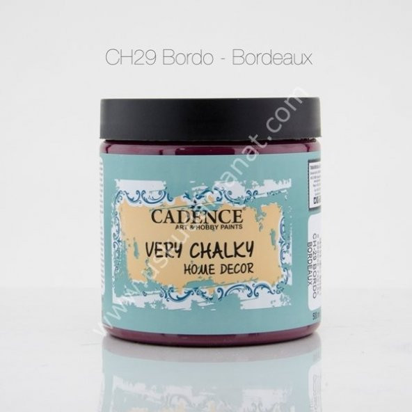 Cadence Very Chalky Home Decor CH29 BORDO 500ml ürün görseli 1