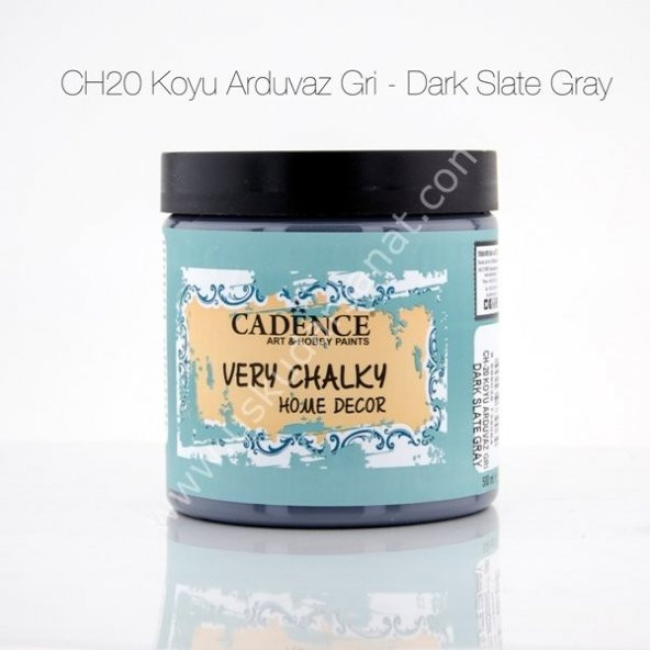 Cadence Very Chalky Home Decor CH20-KOYU ARDUVAZ GRi 500ml ürün görseli 1