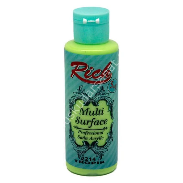 Rich Multi Surface Her Yüzey İçin Akrilik Boya 130 cc. 2214 TROPİK ürün görseli 1