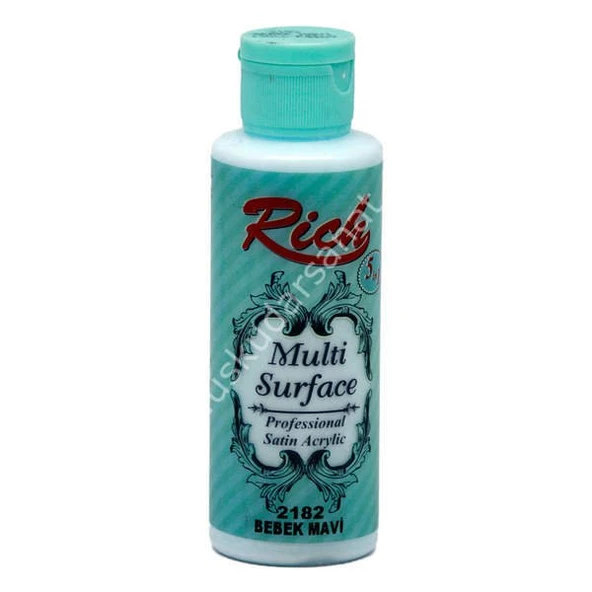 Rich Multi Surface Her Yüzey İçin Akrilik Boya 130 cc. 2182 BEBEK MAVİ ürün görseli 1