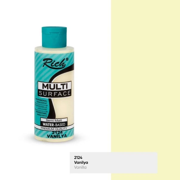 Rich Multi Surface Her Yüzey İçin Akrilik Boya 120 cc. 2124 VANİLYA ürün görseli 1